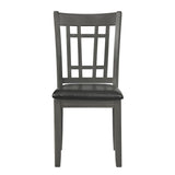 Lavon Espresso and Medium Gray Padded Dining Side Chairs, Set of 2 from Coaster - Luna Furniture