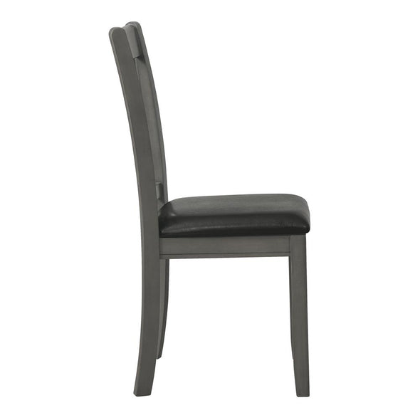 Lavon Padded Dining Side Chairs Espresso and Medium Grey (Set of 2) - 108212 - Luna Furniture