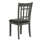 Lavon Espresso and Medium Gray Padded Dining Side Chairs, Set of 2 from Coaster - Luna Furniture
