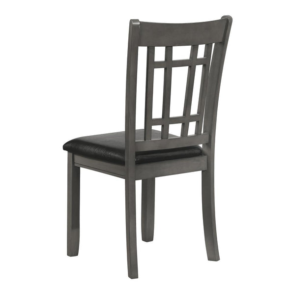 Lavon Padded Dining Side Chairs Espresso and Medium Grey (Set of 2) - 108212 - Luna Furniture