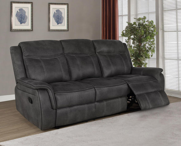 Lawrence Upholstered Tufted Back Motion Sofa - 603504 - Luna Furniture