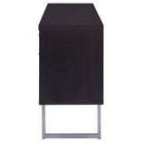 Lawtey Cappuccino 5-Drawer Credenza with Adjustable Shelf from Coaster - Luna Furniture