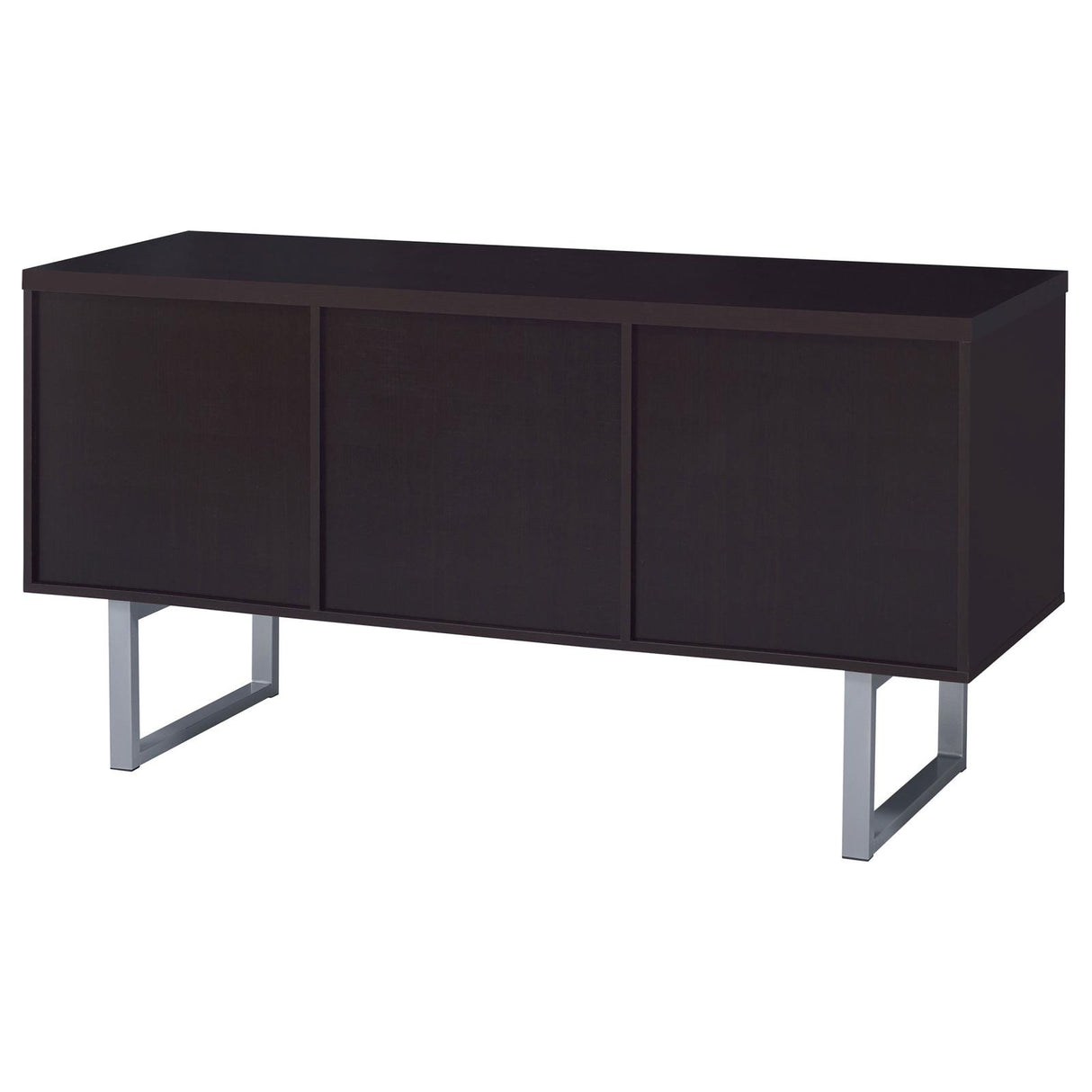 Lawtey Cappuccino 5-Drawer Credenza with Adjustable Shelf from Coaster - Luna Furniture