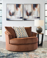 Laylabrook Spice Oversized Swivel Accent Chair from Ashley - Luna Furniture