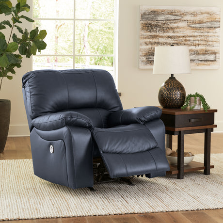 Leesworth Ocean Power Recliner from Ashley - Luna Furniture