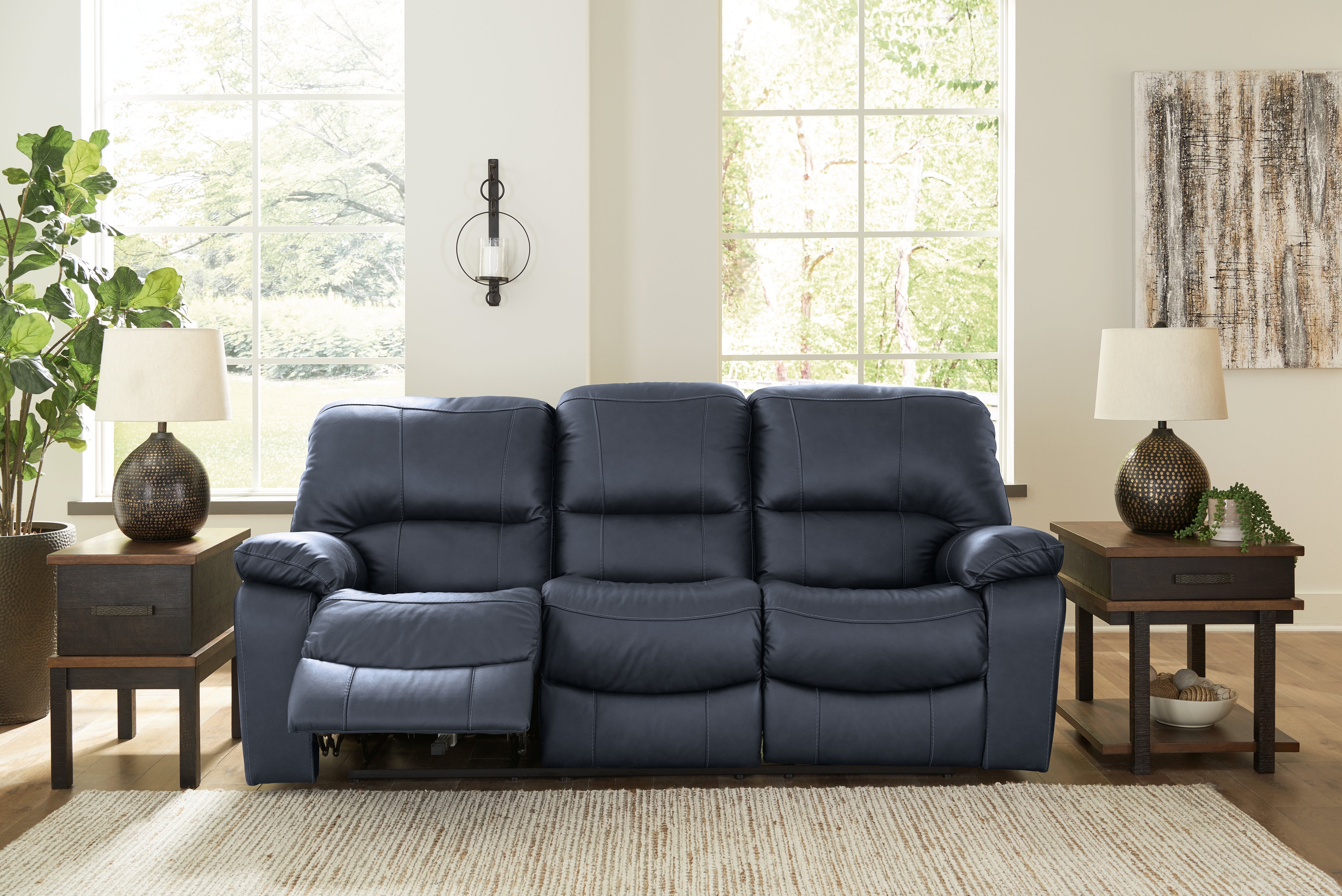 Leesworth Ocean Power Reclining Sofa - Luna Furniture