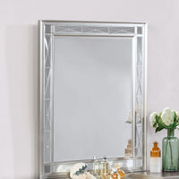 Leighton Vanity Mirror Metallic Mercury - 204928 - Luna Furniture