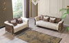 Leina Ivory-Coffee  Velvet Sofa & Loveseat - LEINAIC-SL - Luna Furniture