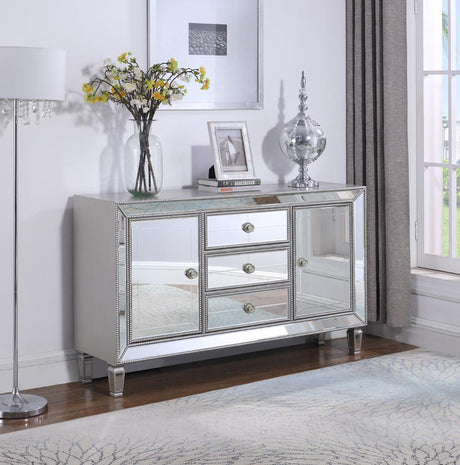 Leticia 3-drawer Accent Cabinet Silver - 950825 - Luna Furniture