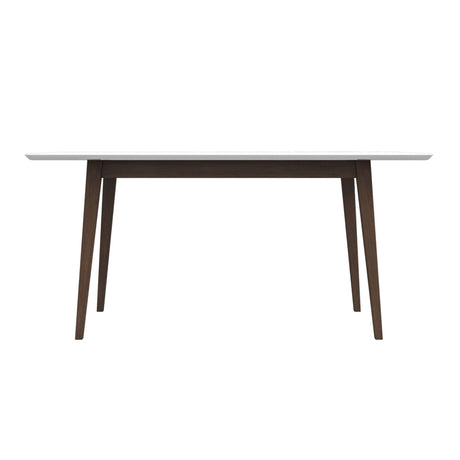 Levi Modern Style Solid Wood Rectangular Dining Kitchen Table Walnut / 47" from Midinmod - Luna Furniture