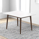 Levi Modern Style Solid Wood Rectangular Dining Kitchen Table Walnut / 63" - AFC00027 - Luna Furniture