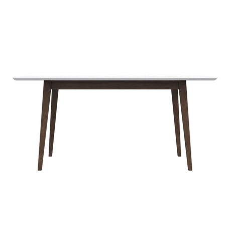 Levi Modern Style Solid Wood Rectangular Dining Kitchen Table White / 47" - AFC01157 - Luna Furniture