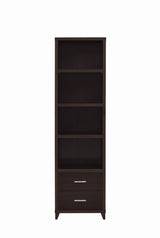 Lewes 2-drawer Media Tower Cappuccino - 700882 - Luna Furniture