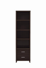 Lewes Cappuccino 2-Drawer Media Tower from Coaster - Luna Furniture