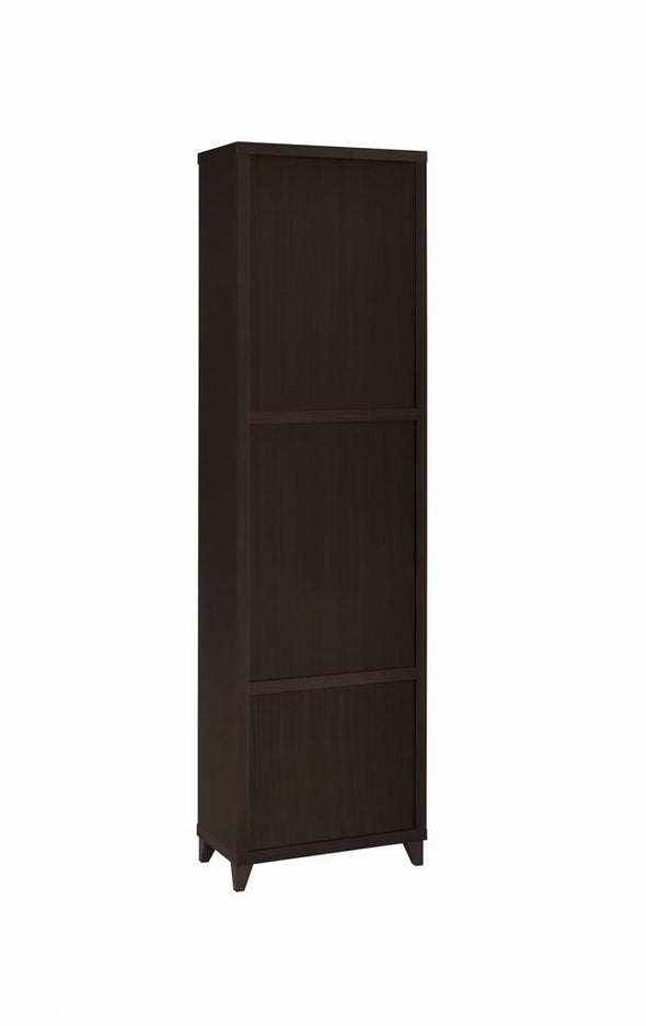 Lewes 2-drawer Media Tower Cappuccino - 700882 - Luna Furniture