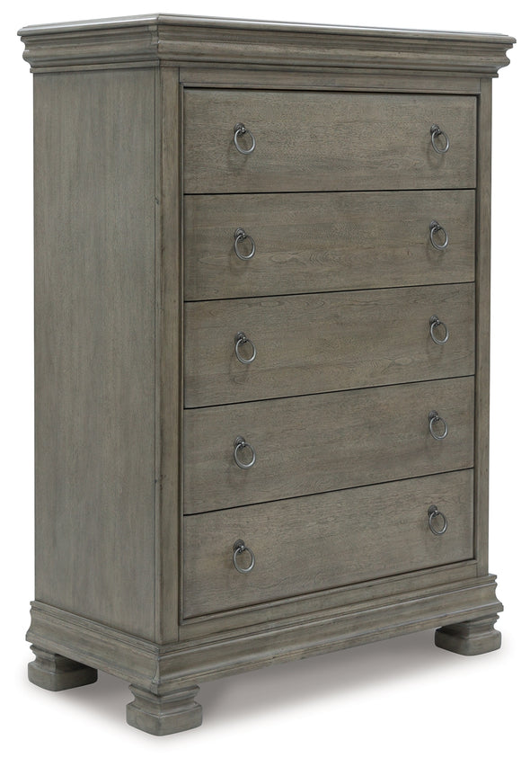 LEXORNE Gray Chest of Drawers - B924-46 - Luna Furniture