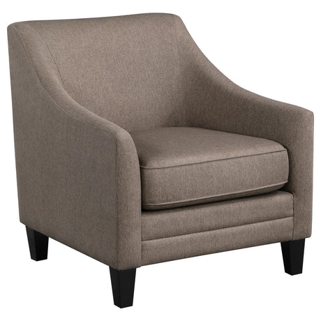Liam Upholstered Sloped Arm Accent Club Chair Camel - 903073 - Luna Furniture