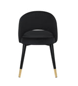 Lindsey Black Arched Back Upholstered Side Chairs, Set of 2 from Coaster - Luna Furniture