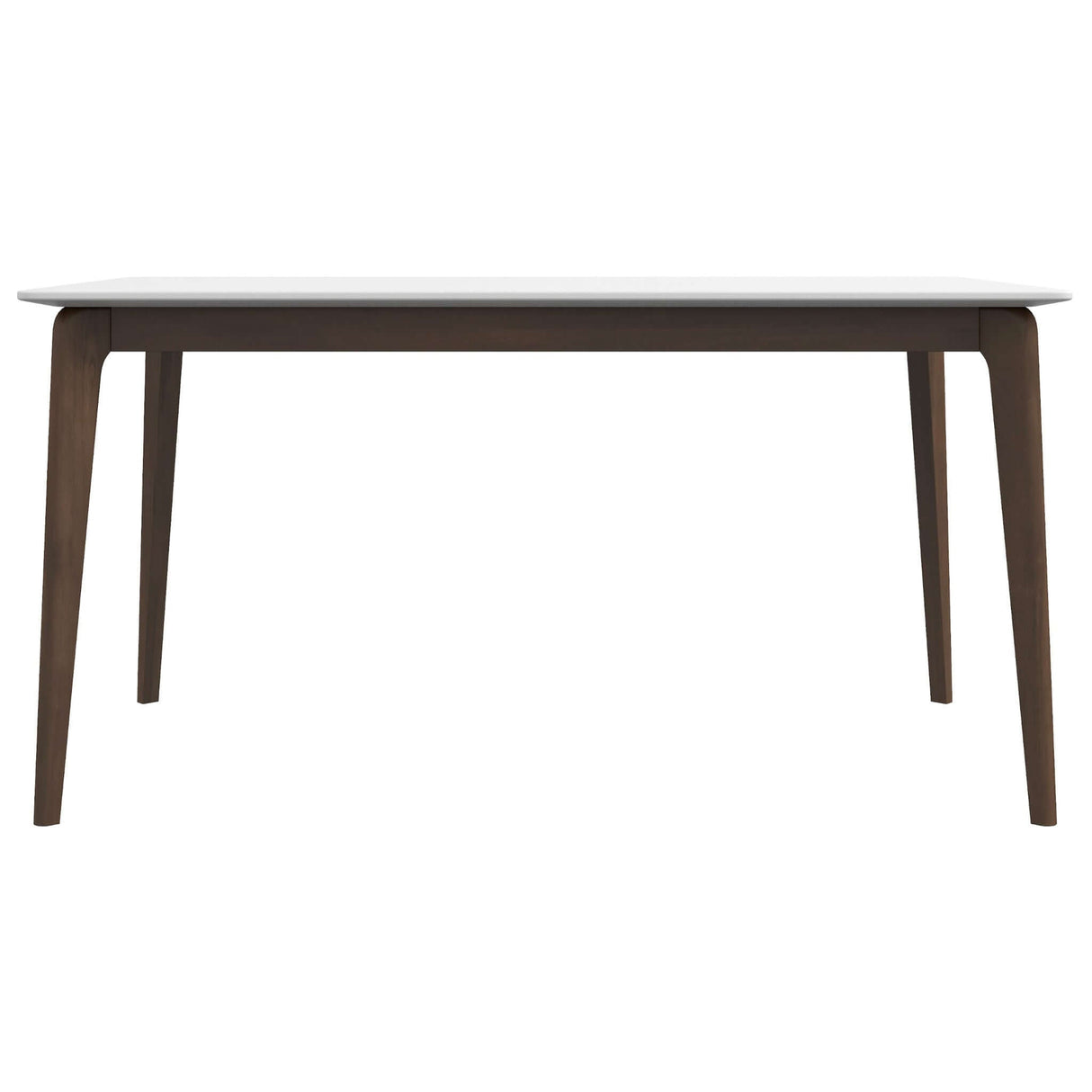 Lindsey Mid-Century Modern Solid Wood White Top Dining Table from Midinmod - Luna Furniture