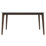 Lindsey Mid-Century Modern Solid Wood White Top Dining Table from Midinmod - Luna Furniture
