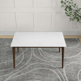 Lindsey Mid-Century Modern Solid Wood White Top Dining Table from Midinmod - Luna Furniture