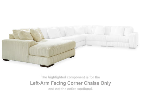 Lindyn Ivory Left-Arm Facing Corner Chaise from Ashley Furniture - Luna Furniture