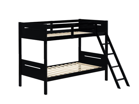 Littleton Littleton Twin/Twin Bunk Bed Black - 405051BLK - Luna Furniture