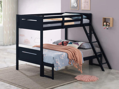Littleton Twin/Full Bunk Bed Blue - 405052BLU - Luna Furniture