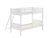 Littleton Twin/Twin Bunk Bed White - 405051WHT - Luna Furniture