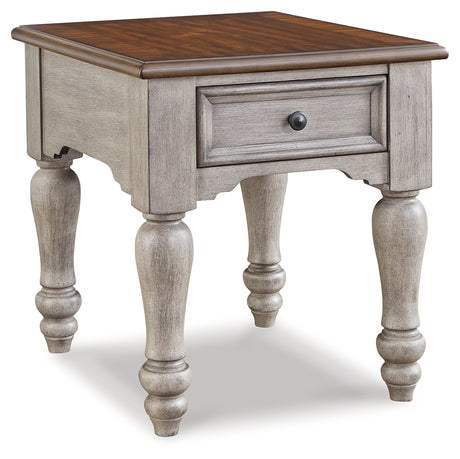 Lodenbay Antique Gray/Brown End Table - T741-3 - Luna Furniture