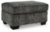 Lonoke Gunmetal Ottoman - 5050414 - Luna Furniture