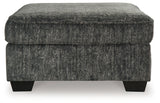 Lonoke Gunmetal Oversized Accent Ottoman from Ashley - Luna Furniture