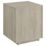 Loomis Whitewashed Gray 3-Drawer Square File Cabinet from Coaster - Luna Furniture