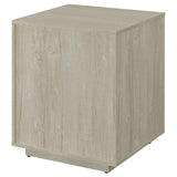 Loomis Whitewashed Gray 3-Drawer Square File Cabinet from Coaster - Luna Furniture