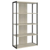 Loomis 4-shelf Bookcase Whitewashed Grey - 805883 - Luna Furniture