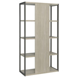 Loomis Whitewashed Gray 4-Shelf Bookcase from Coaster - Luna Furniture