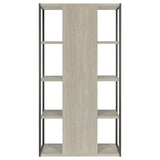 Loomis Whitewashed Gray 4-Shelf Bookcase from Coaster - Luna Furniture