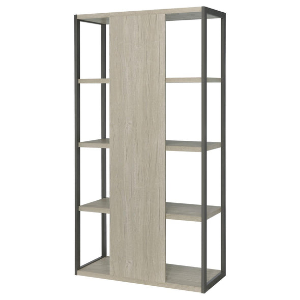 Loomis 4-shelf Bookcase Whitewashed Grey - 805883 - Luna Furniture