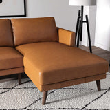 Lore Tan Genuine Leather LAF Sectional from Ashcroft Furniture - Luna Furniture