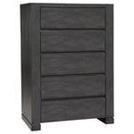Lorenzo 5-drawer Chest Dark Grey - 224265 - Luna Furniture