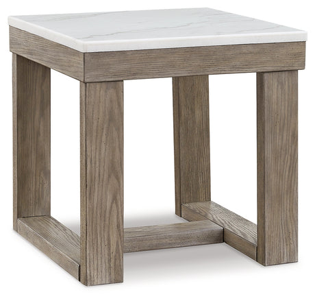 Loyaska Brown/Ivory End Table - T789-2 - Luna Furniture