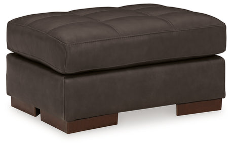 Luigi Thunder Ottoman from Ashley - Luna Furniture