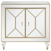 Lupin 2-door Accent Cabinet Mirror and Champagne - 951854 - Luna Furniture
