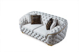 Lupino Ivory Velvet Loveseat from Nova Furniture - Luna Furniture