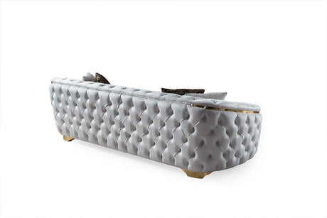 Lupino Ivory Velvet Loveseat from Nova Furniture - Luna Furniture