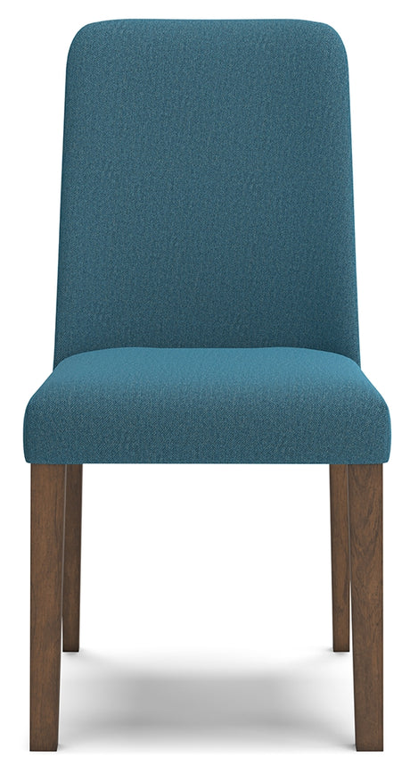 Lyncott Blue/Brown Dining Chair, Set of 2 from Ashley - Luna Furniture