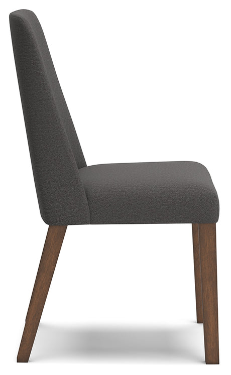 Lyncott Charcoal/Brown Dining Chair, Set of 2 from Ashley - Luna Furniture