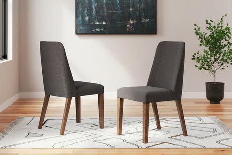 Lyncott Charcoal/Brown Dining Chair, Set of 2 from Ashley - Luna Furniture