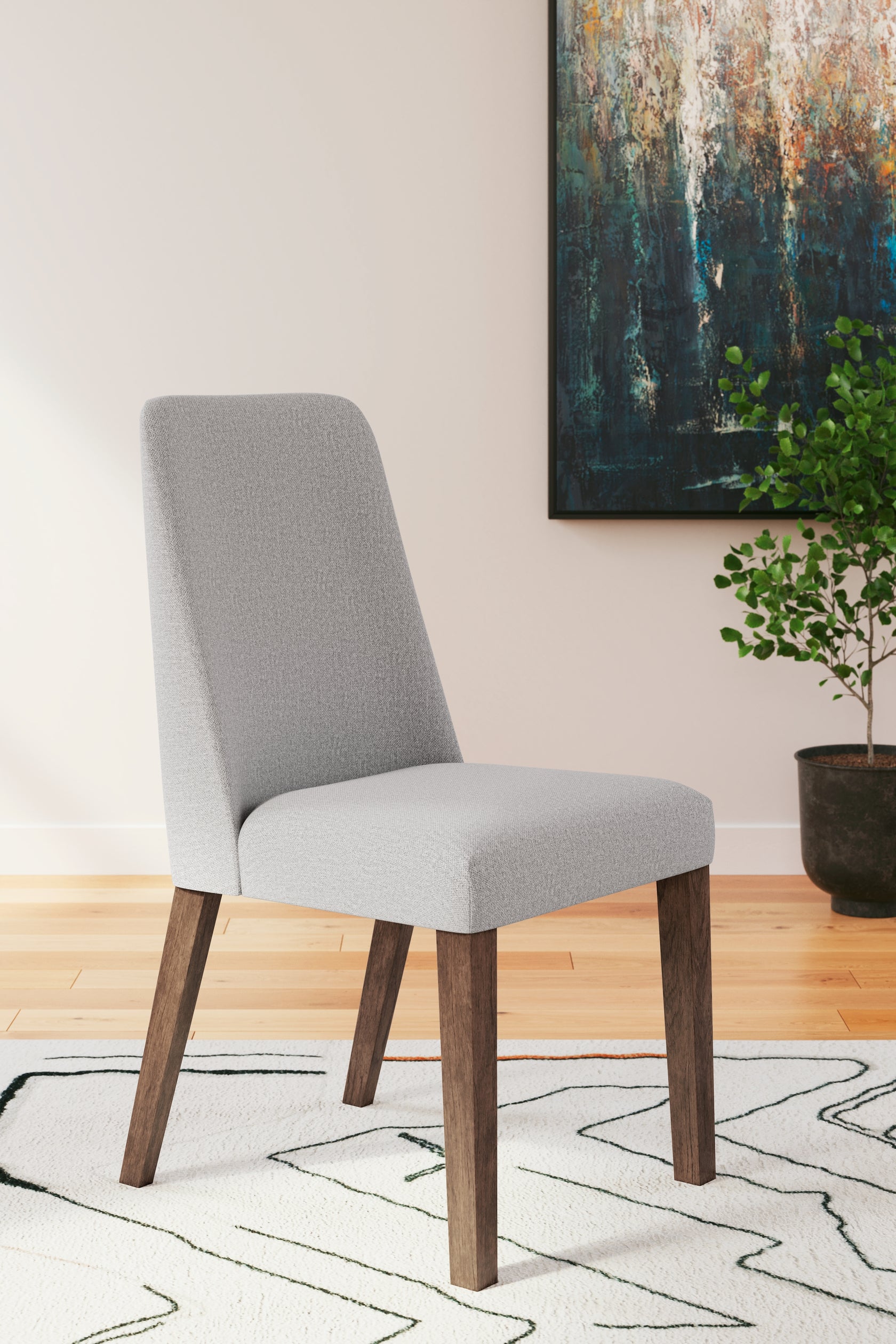 Lyncott Gray/Brown Dining Chair, Set of 2 from Ashley - Luna Furniture