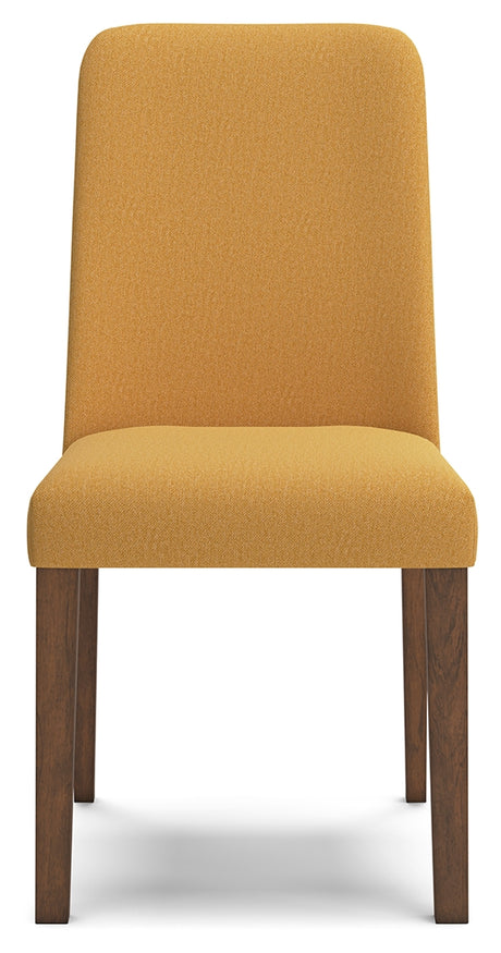 Lyncott Mustard/Brown Dining Chair, Set of 2 from Ashley - Luna Furniture